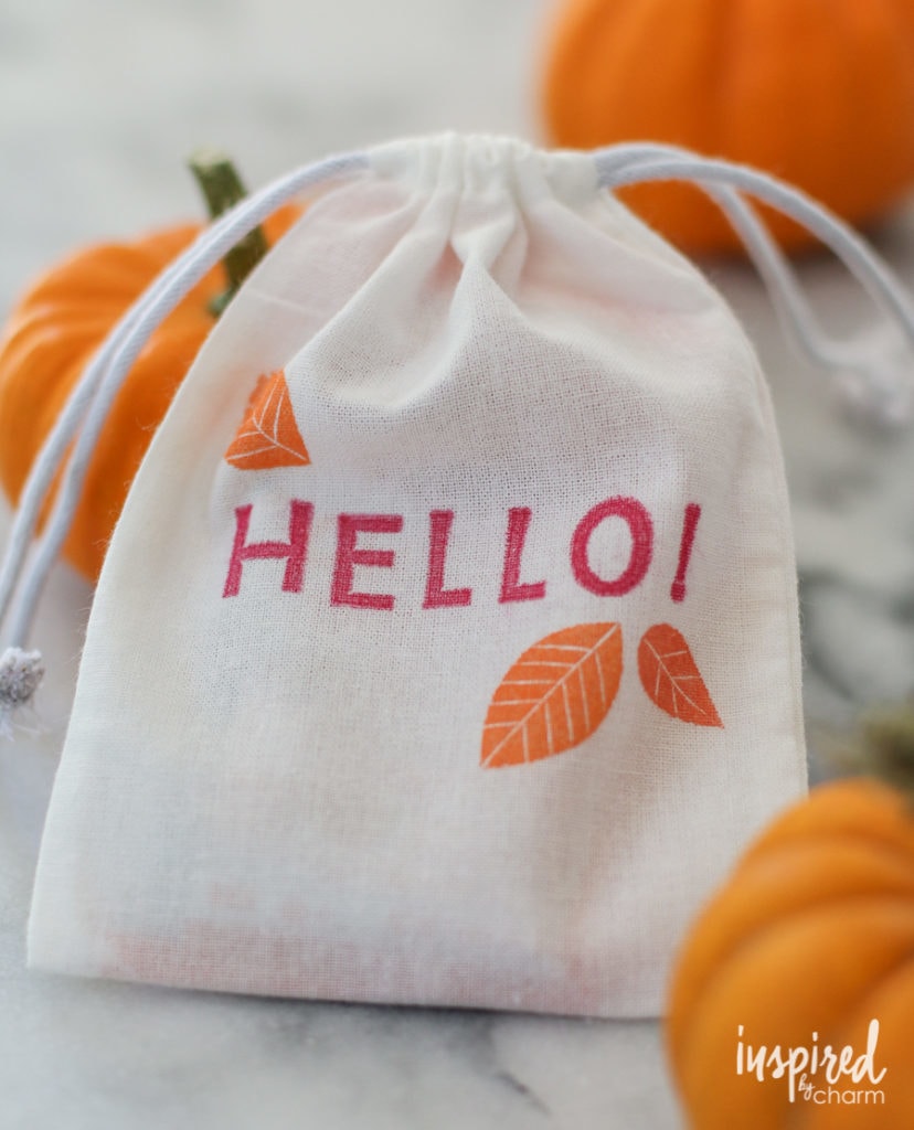 Fall Stamped Treat Bag - Favorite Fall Decor Ideas | Inspired by Charm