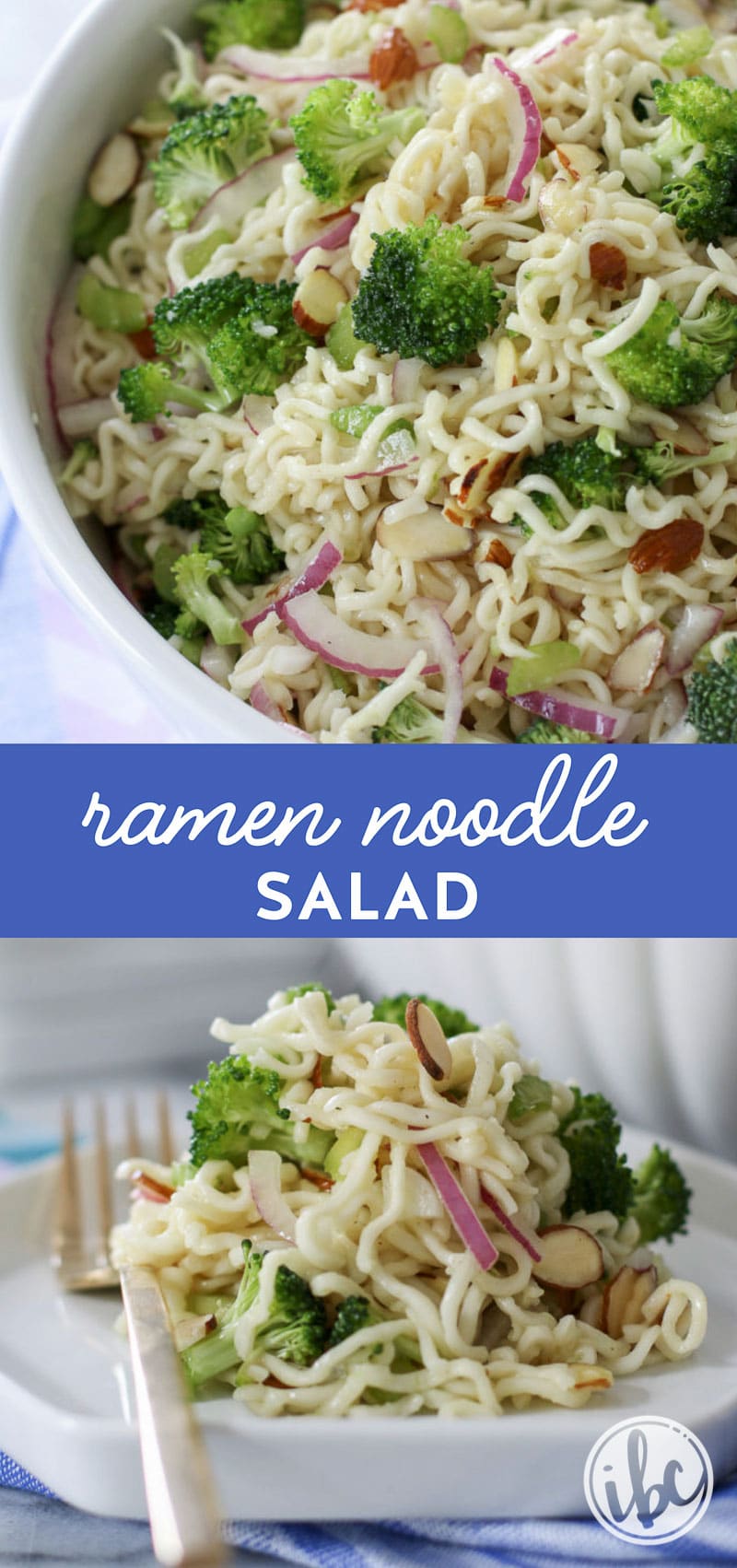 This Ramen Noodle Salad is the best and easiest #summer #pasta #salad #recipe! #ramen #noodle