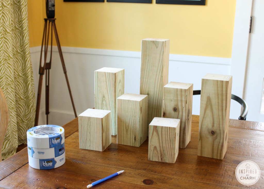 Wood Colorblock Candle Holders | Inspired by Charm