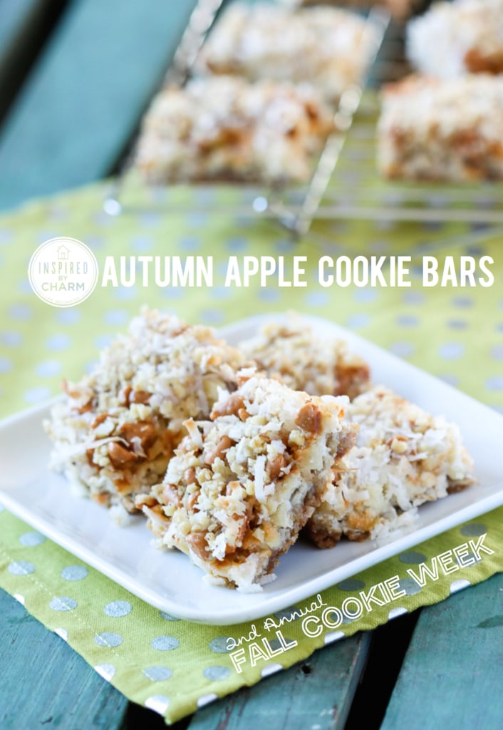 Autumn Apple Cookie Bar | Inspired by Charm #IBCFallCookieWeek