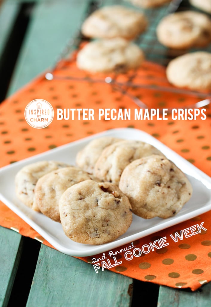 Butter Pecan Maple Crisps | Inspired by Charm #IBCFallCookieWeek