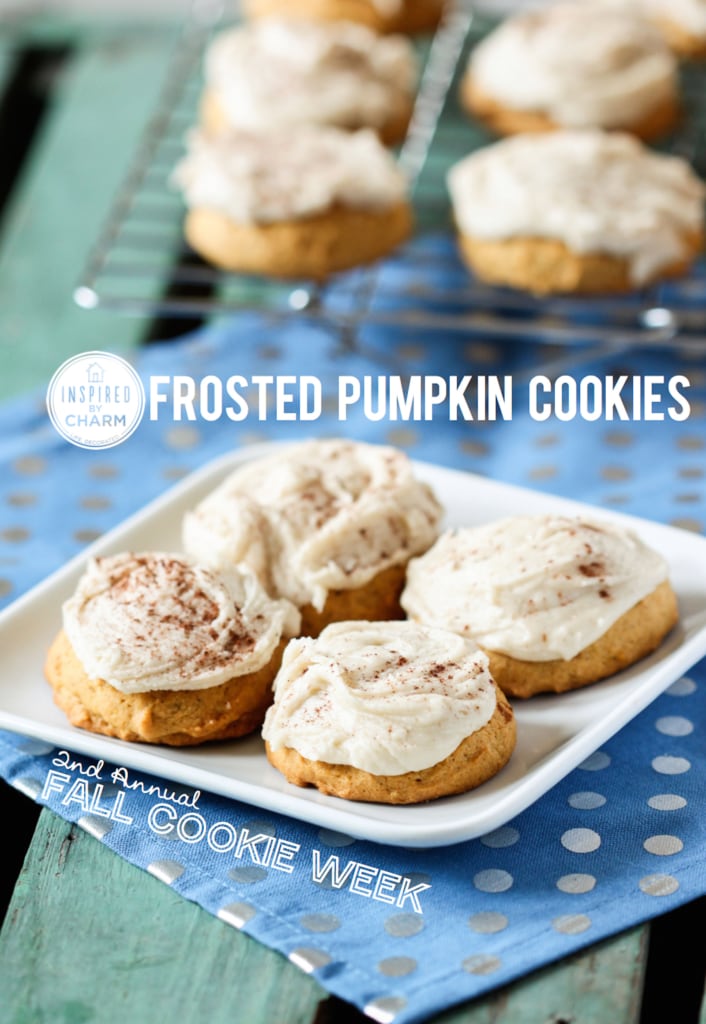 Frosted Pumpkin Cookie | Inspired by Charm #IBCFallCookieWeek