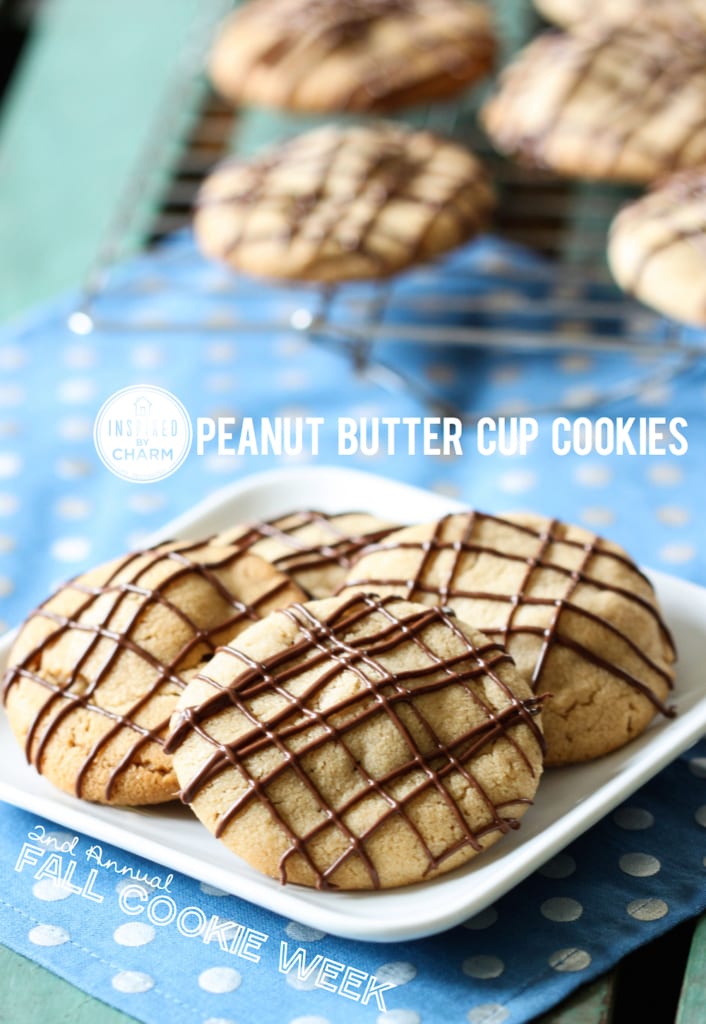 Peanut Butter Cup Cookies | Inspired by Charm #IBCFallCookieWeek