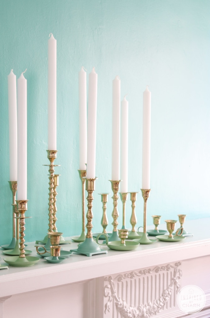 Paint Dipped Candlesticks | Inspired by Charm #31daysofhome