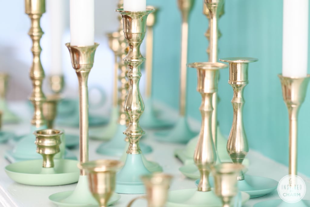 Paint Dipped Brass Candlesticks - What Paint Will Stick To Brass