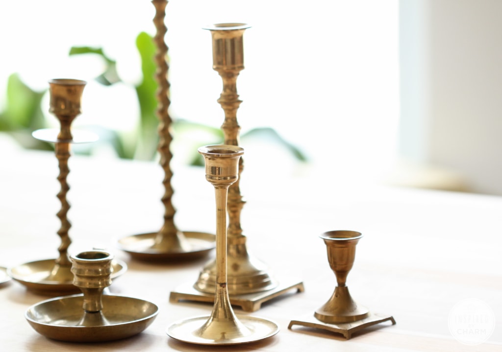 Paint Dipped Brass Candlesticks - What Paint Will Stick To Brass