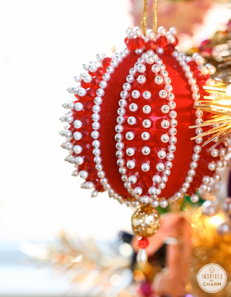 Addicted: Vintage Beaded Christmas Ornaments | Inspired by Charm  #IBCholiday