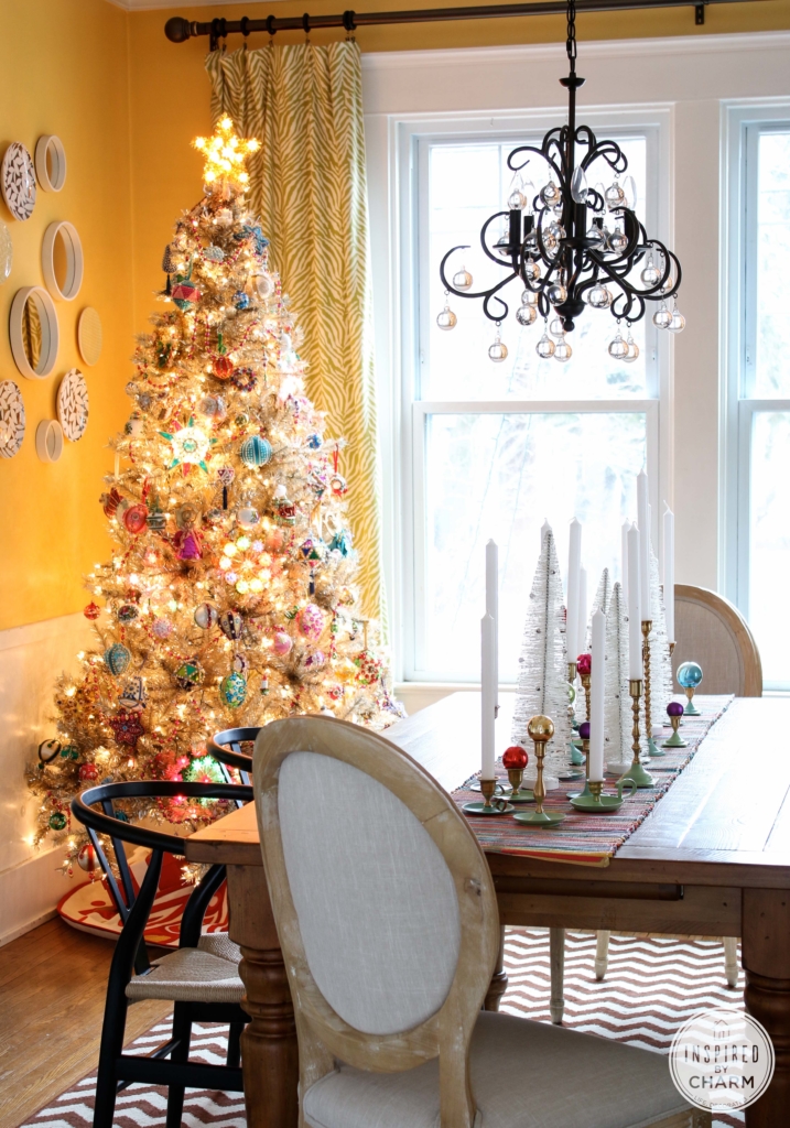 Colorful Christmas Centerpiece | Inspired by Charm #12Days72ideas #IBCholiday