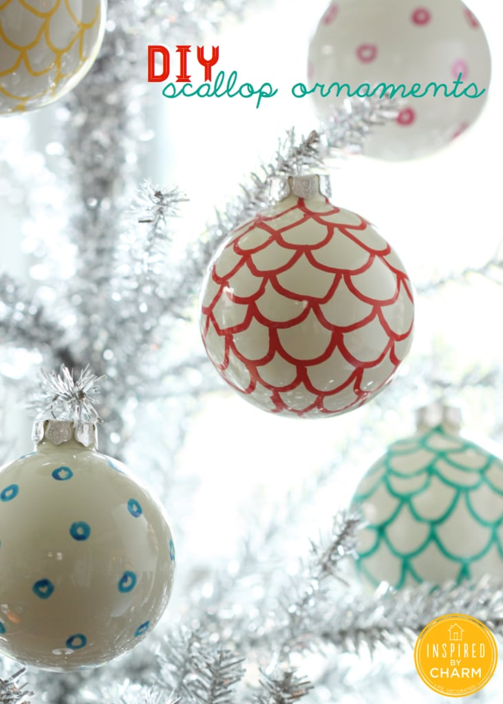 DIY Scallop Ornaments | Inspired by Charm #IBCholiday #12day72ideas