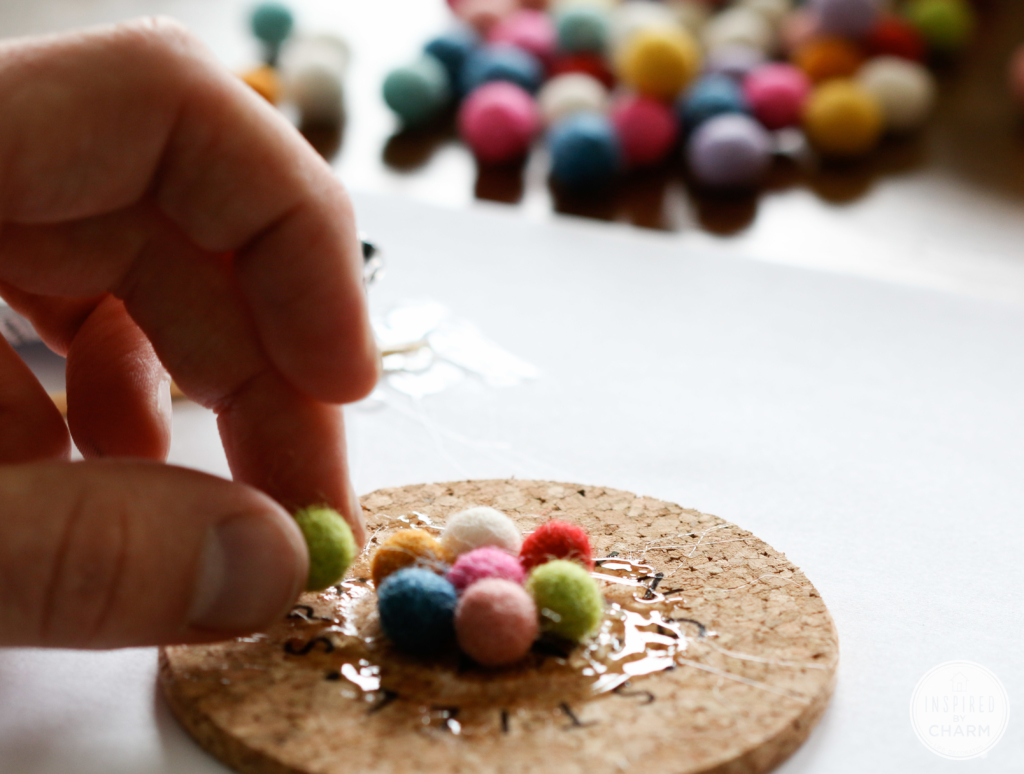 DIY Wool Felt Ball Coasters | Inspired by Charm