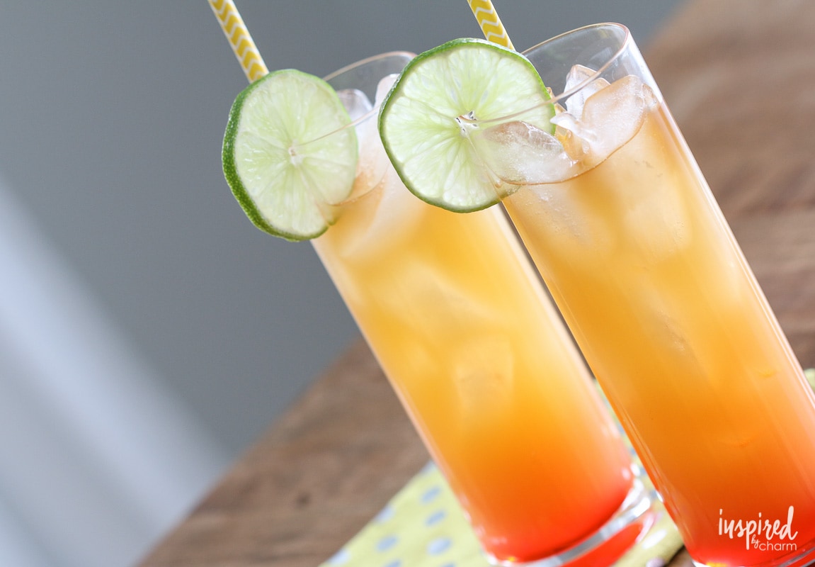 One sip of this Rum Punch and you'll be transport to tropical paradise! #rum #punch #cocktail #recipe