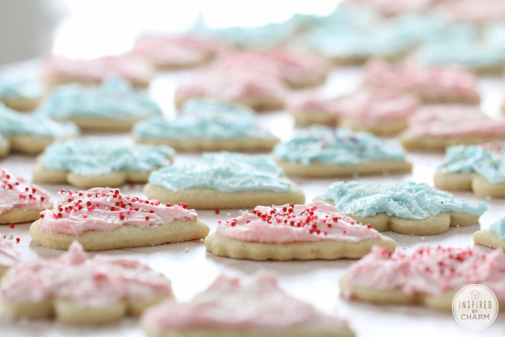Sugar Cookies with Cotton Candy Frosting | Inspired by Charm