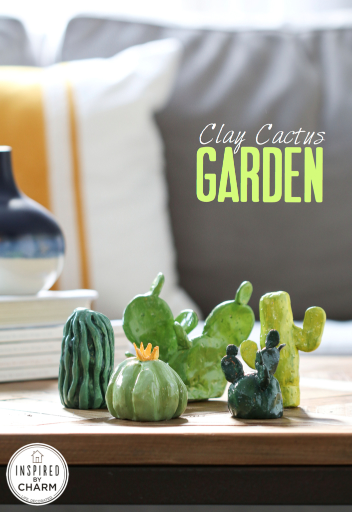 DIY Clay Cactus Garden | Inspired by Charm 