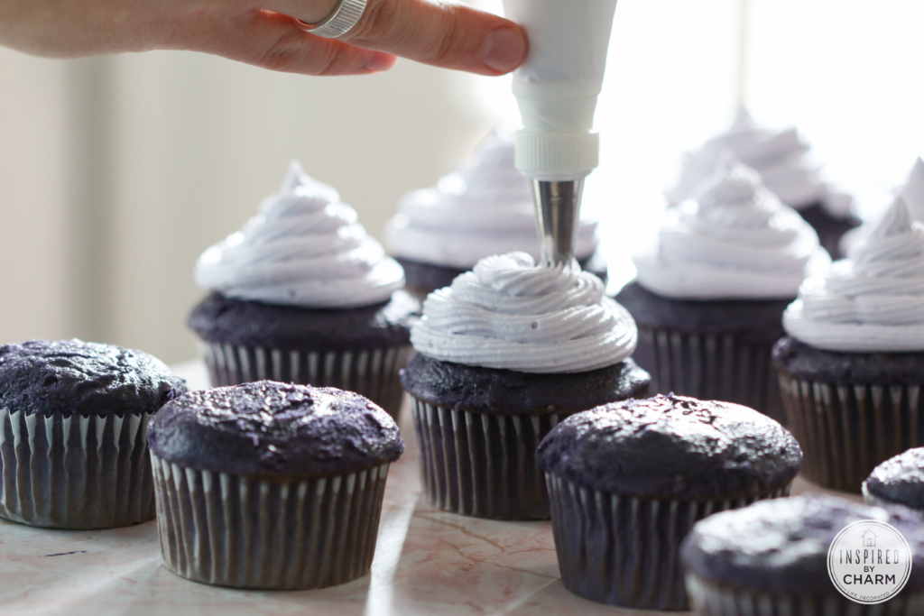 Purple Velvet Cupcakes | Inspired by Charm 