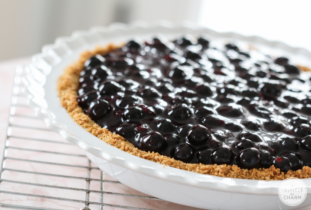 Blueberry Cream Pie | Inspired by Charm #ayearofpie