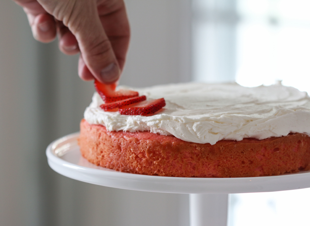Strawberry Rhubarb Cake | Inspired by Charm 