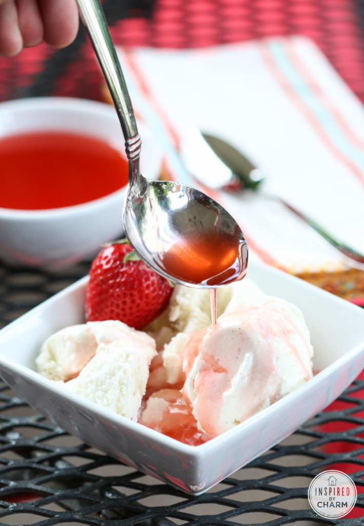 Strawberry Rhubarb Syrup | Inspired by Charm 