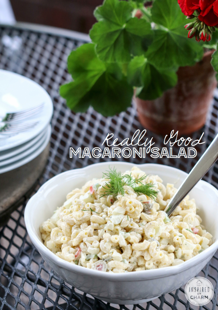 Really Good macaroni salad pinterest image