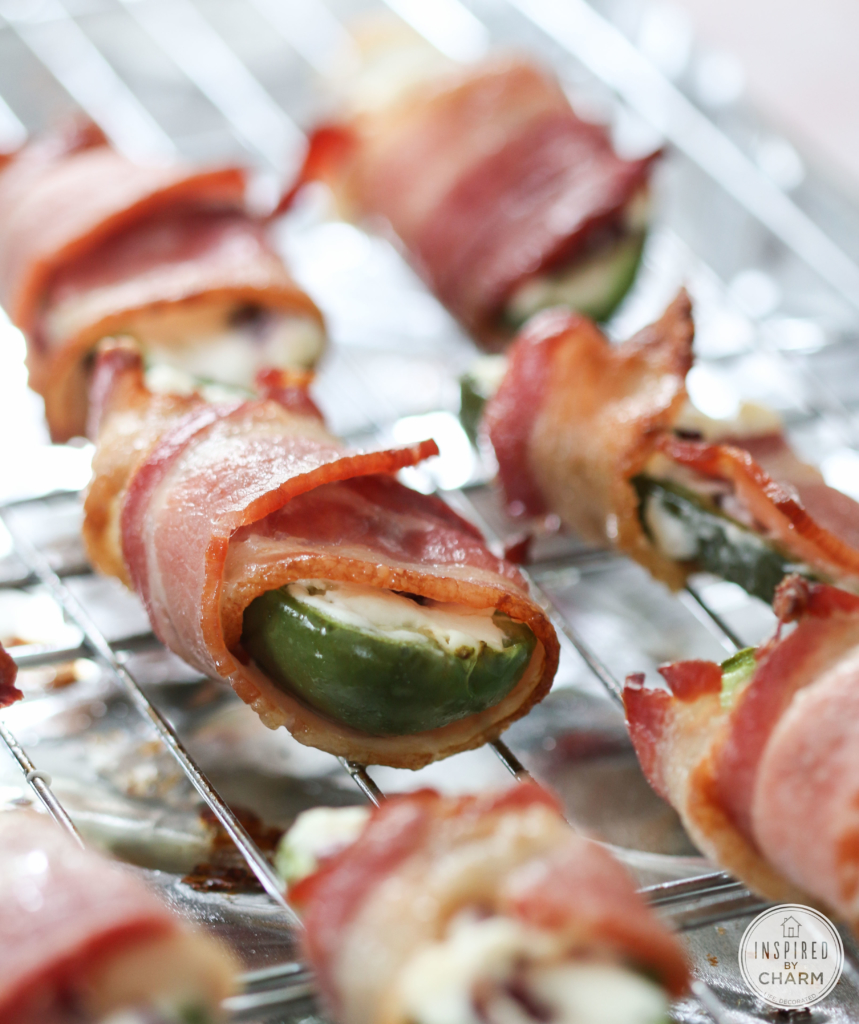  Bacon-Wrapped, Cream Cheese and Craisin-Stuffed Jalapeño Peppers | Inspired by Charm