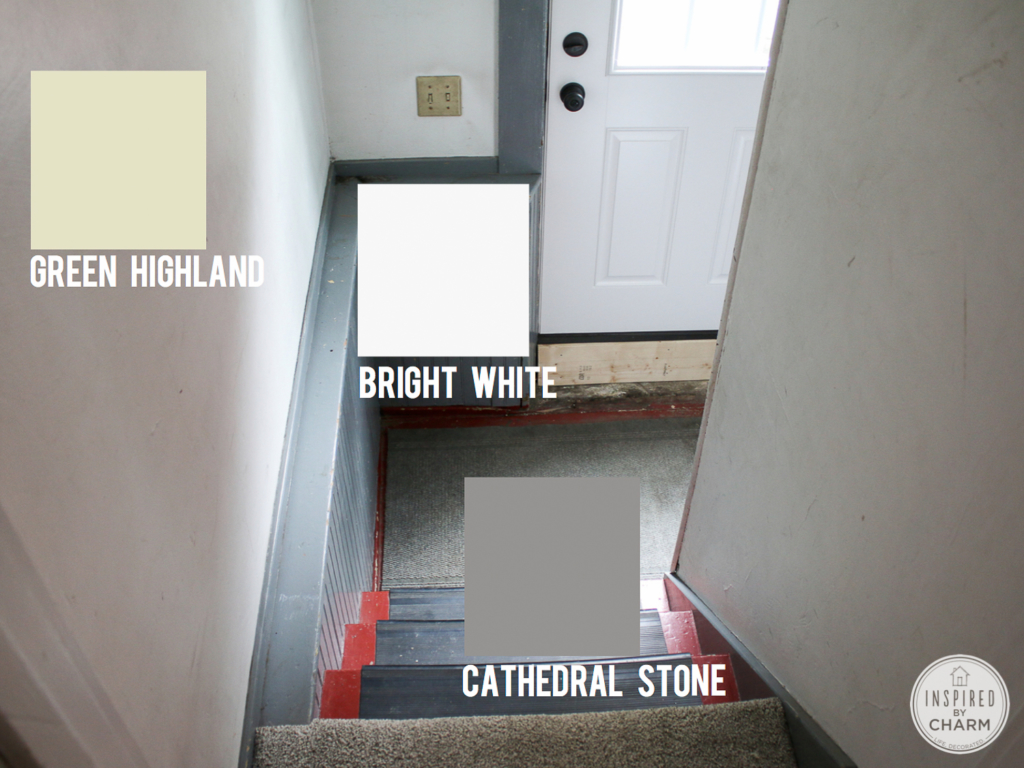 Basement Stairwell Makeover: The Before | Inspired by Charm