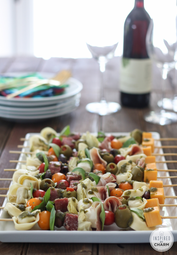 Antipasto Kabobs | Inspired by Charm