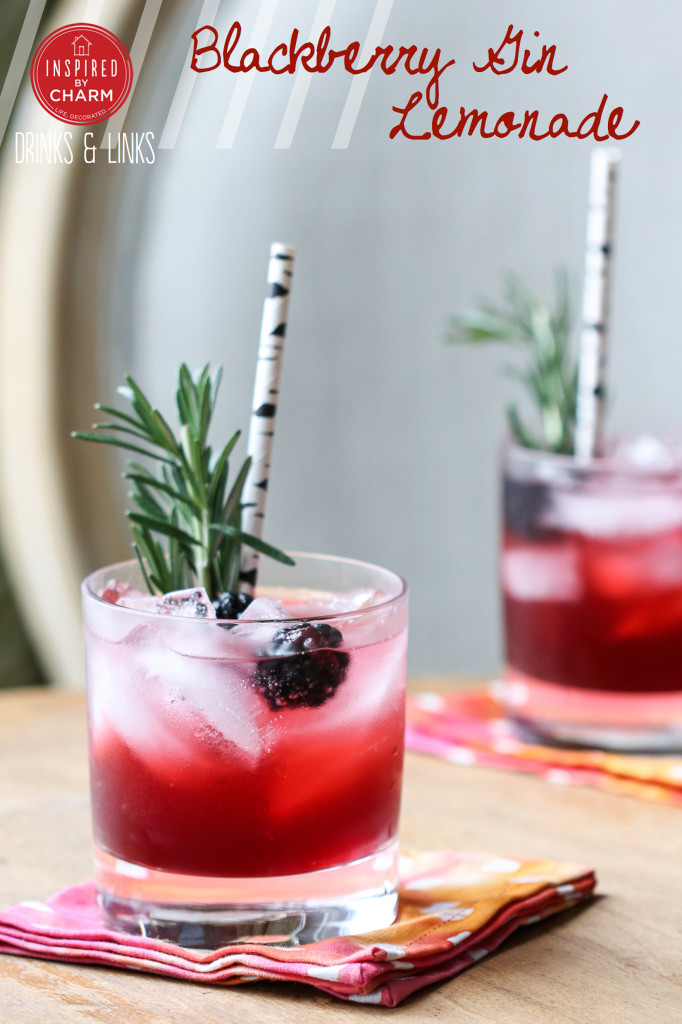 Blackberry Gin Lemonade | Inspired by Charm #drinksandlinks