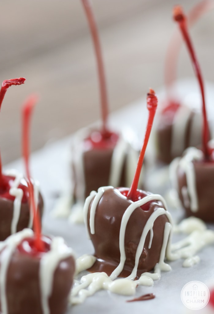 Chocolate Covered Spiked Cherries | Inspired by Charm