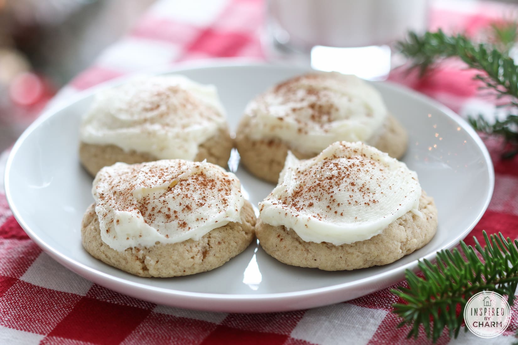 Frosted Eggnog Cookies