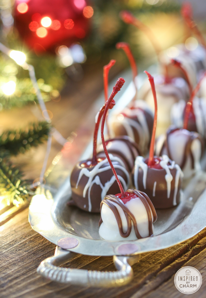 Chocolate Covered Spiked Cherries | Inspired by Charm