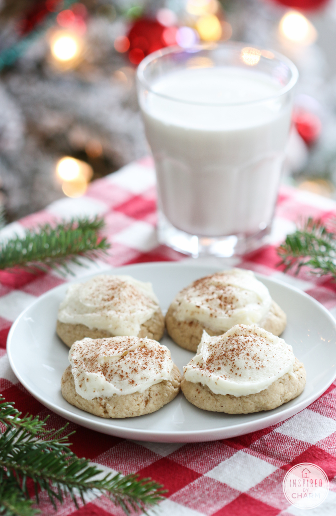 Frosted Eggnog Cookies | Inspired by Charm
