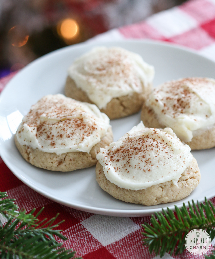 Frosted Eggnog Cookies | Inspired by Charm