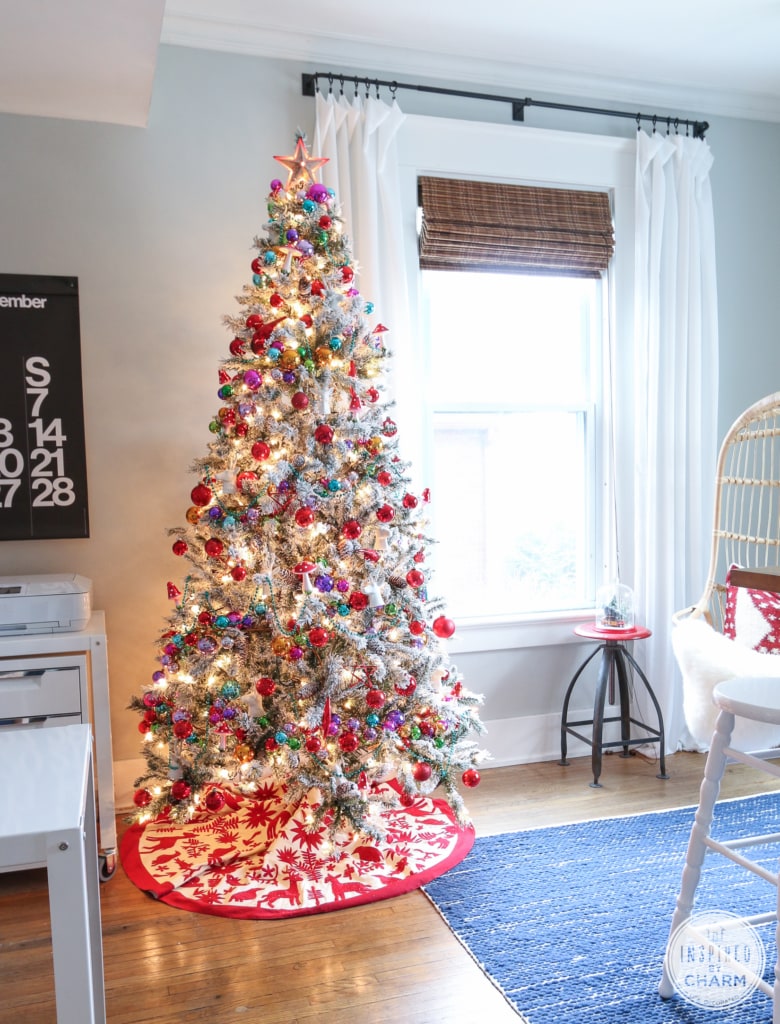 Flocked Christmas Tree 2014 | Inspired by Charm