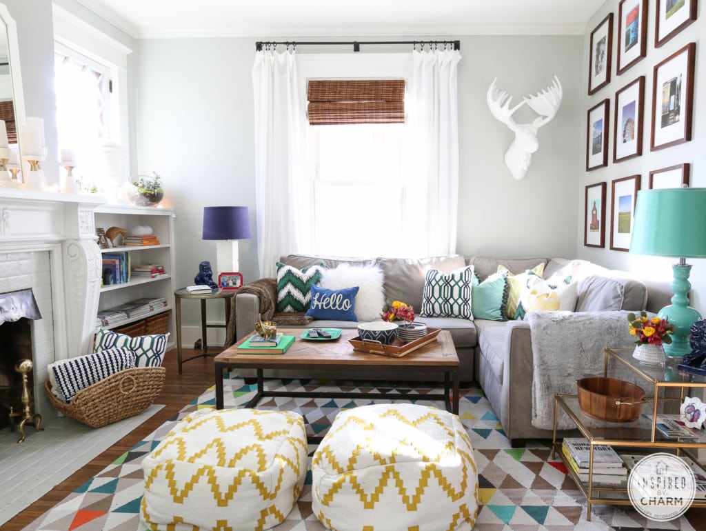 Fresh and Party-Ready Living Room | Inspired by Charm 
