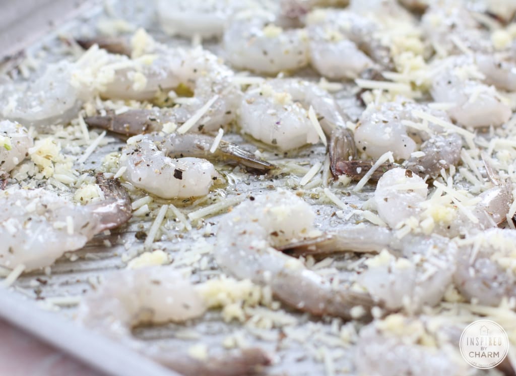Roasted Parmesan Garlic Shrimp | Inspired by Charm