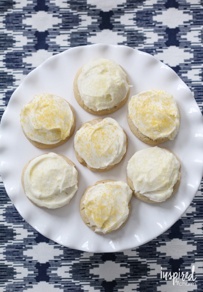 Frosted Lemon Cookies | Inspired by Charm