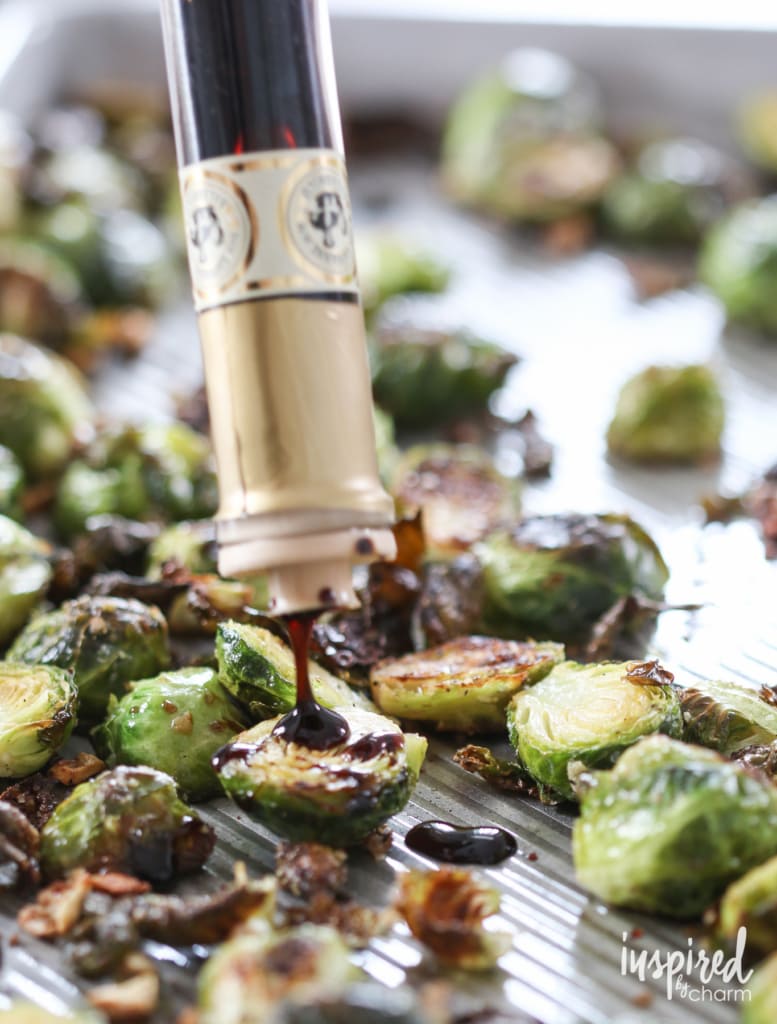 Roasted Balsamic Brussels Sprouts | Inspired by Charm 