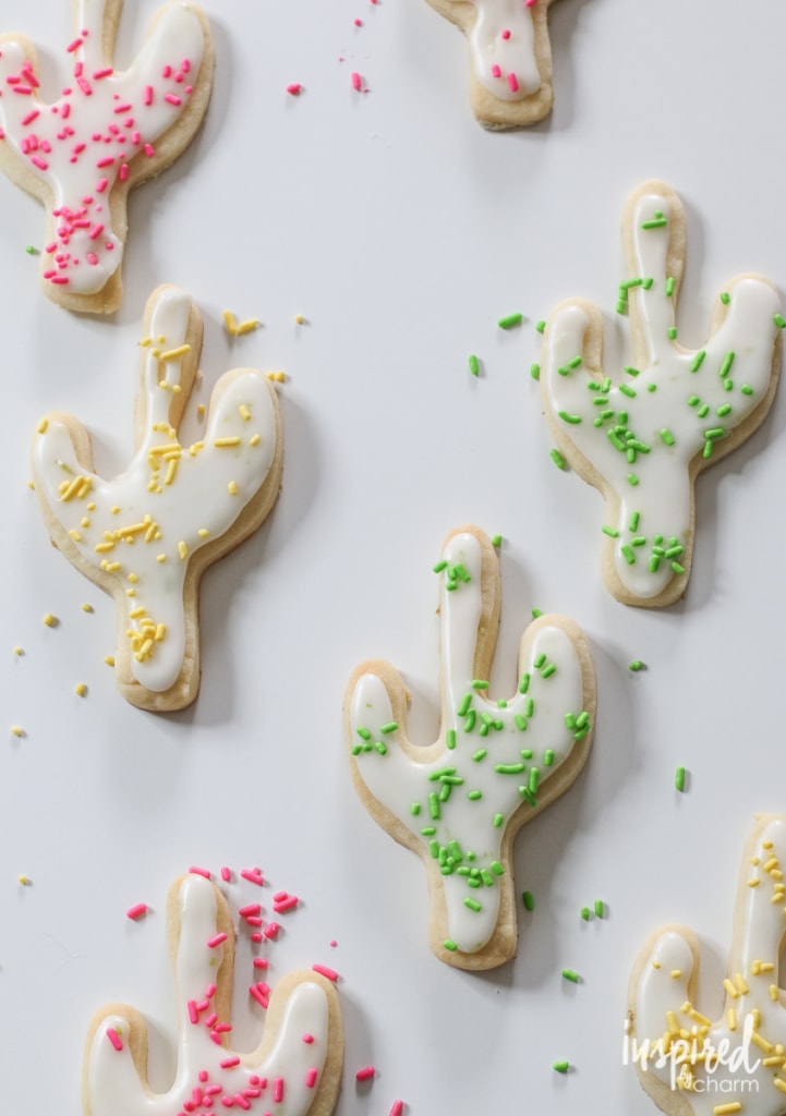 Key Lime Cactus Cookies | Inspired by Charm