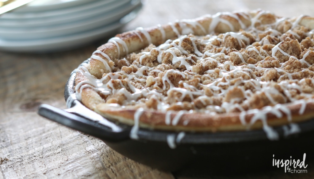 Skillet Apple Pizza Pie | Inspired by Charm