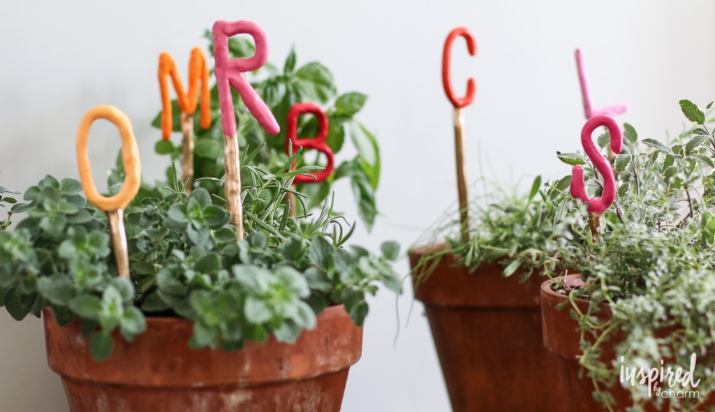 DIY Clay Herb Markers | Inspired by Charm 