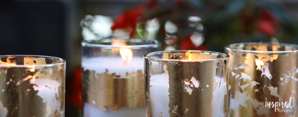 DIY Gold-Leaf Citronella Candles | Inspired by Charm 