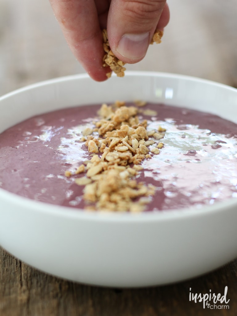 Berry Banana Smoothie Bowl | Inspired by Charm