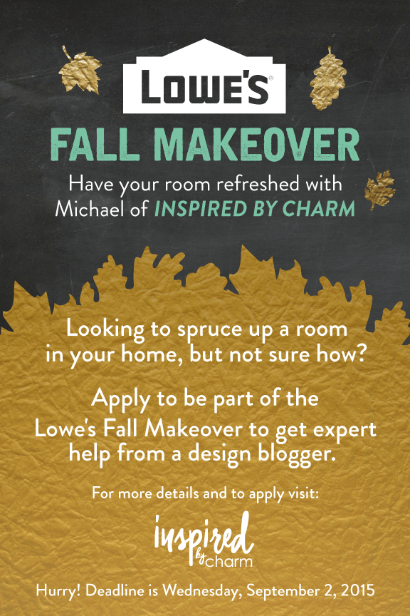 Lowe's Fall Makeover | Inspired by Charm