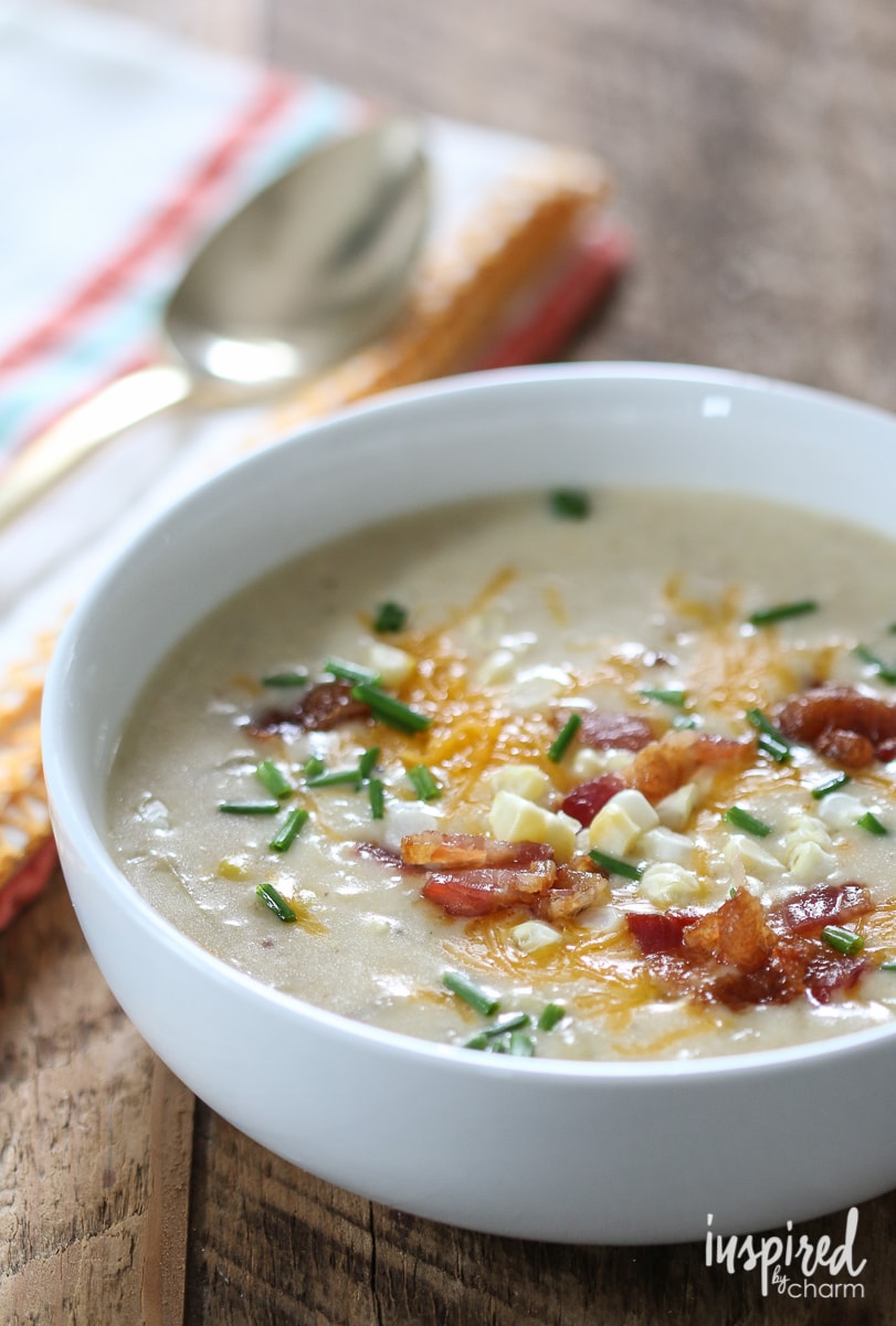 Corn and Bacon Chowder | Inspired by Charm