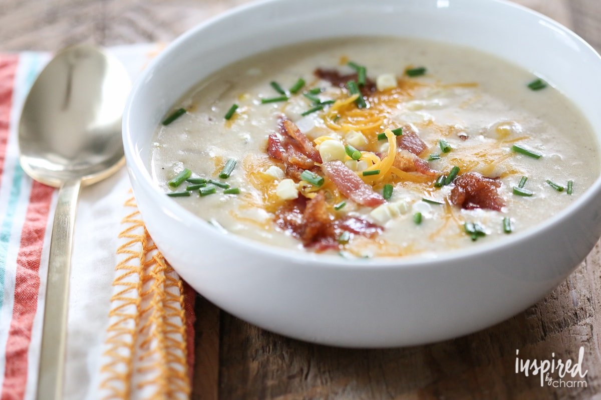 Corn and Bacon Chowder | Inspired by Charm