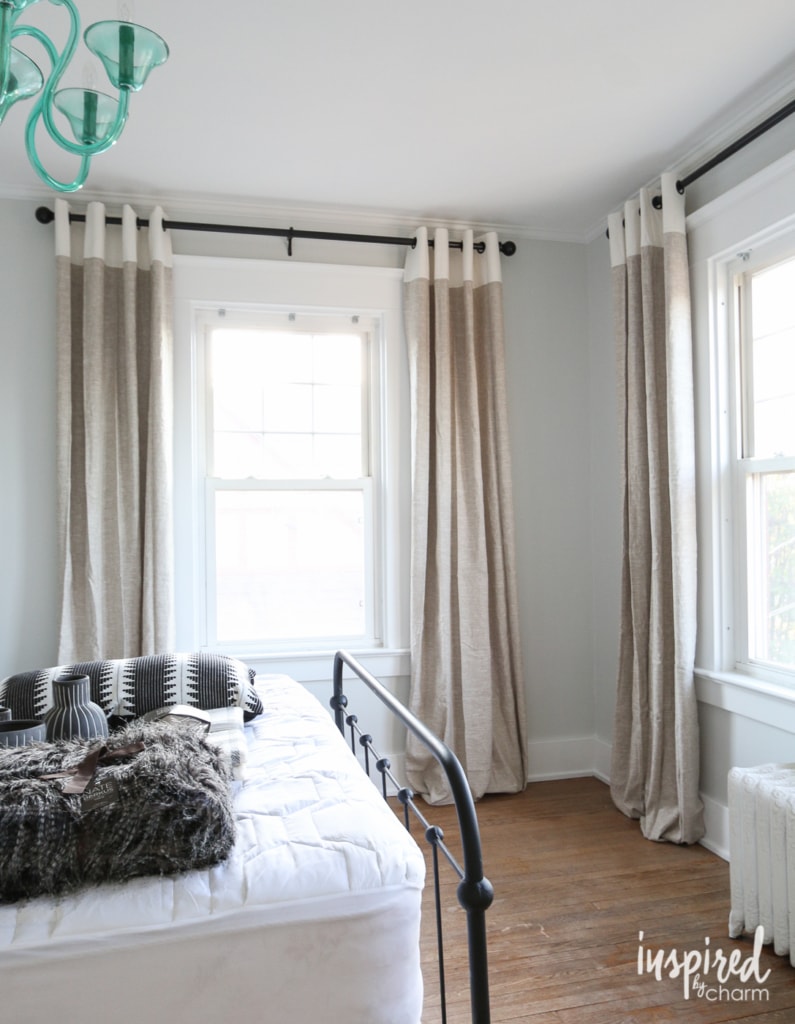 Guest Bedroom Curtains | inspiredbycharm.com