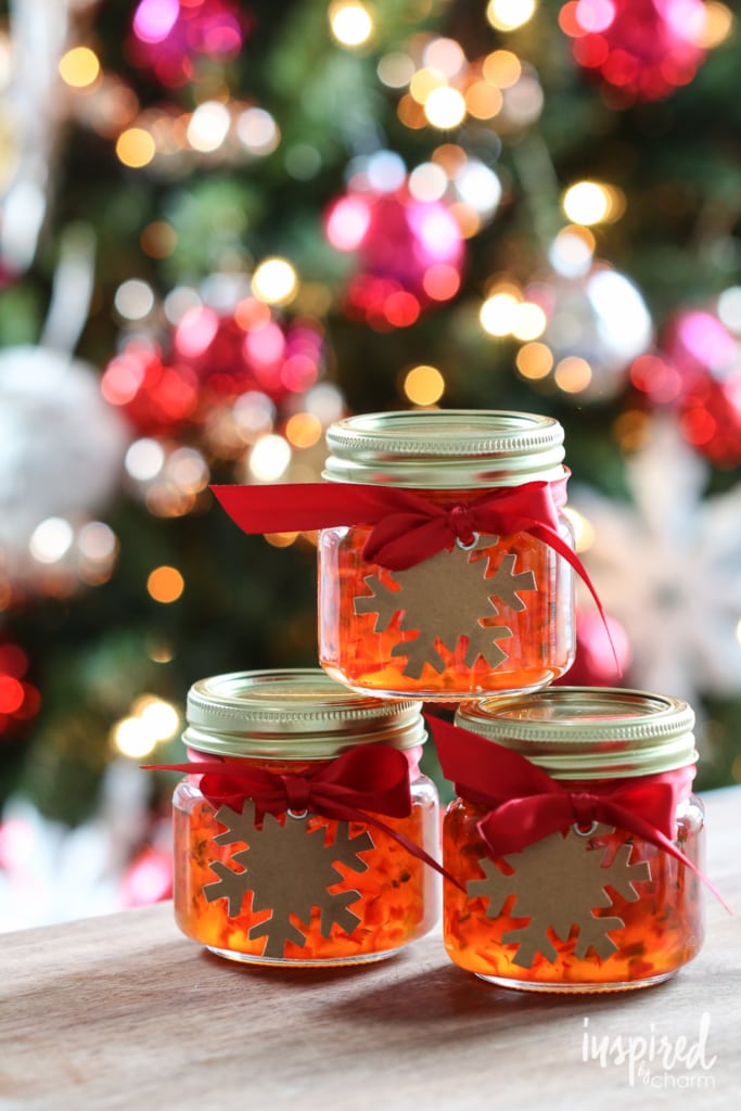 mini jars of red pepper jelly as gifts