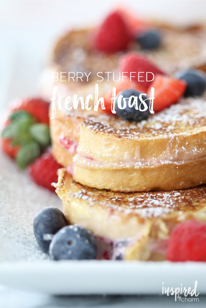 Berry Stuffed French Toast pinterest image