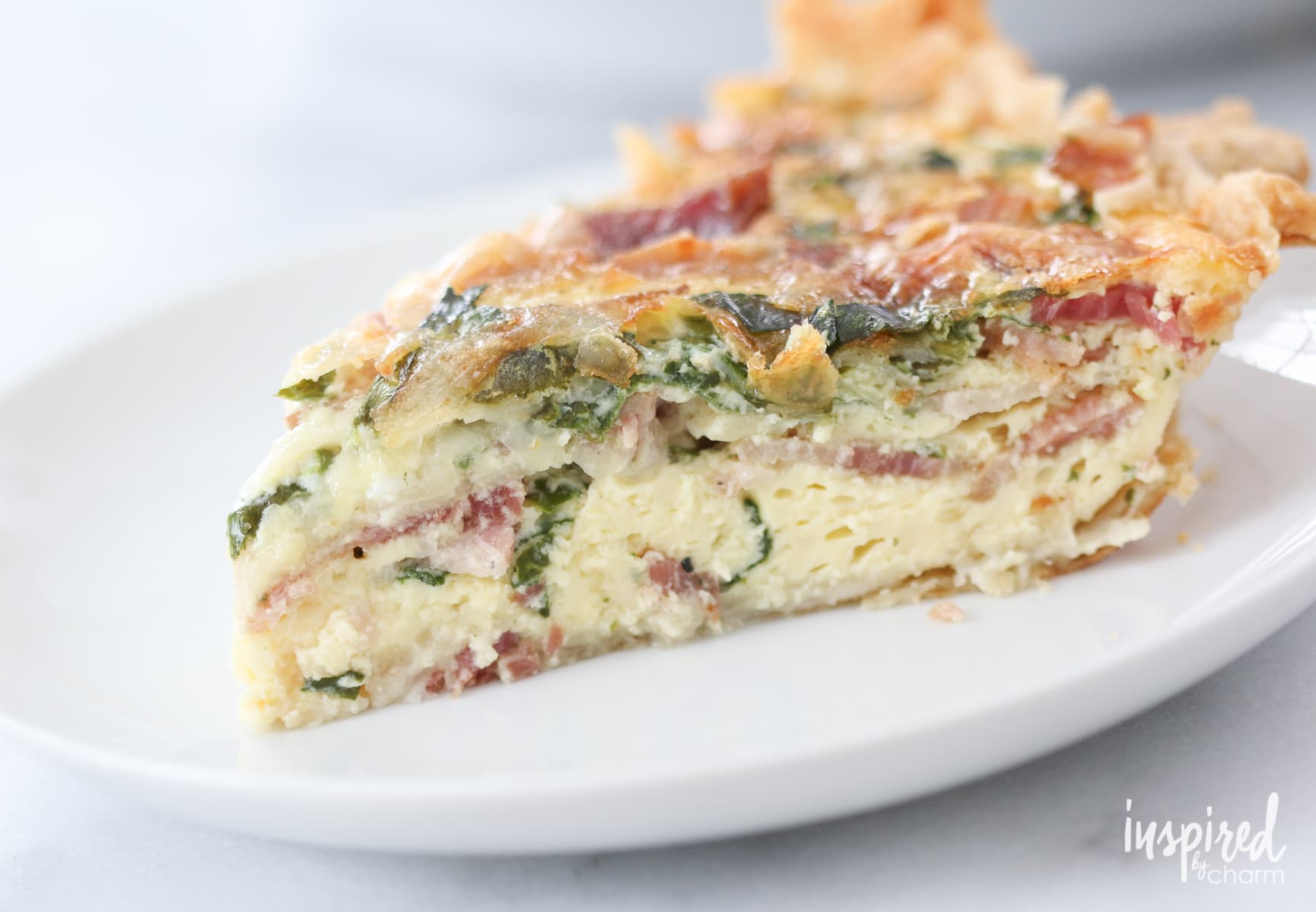 Spinach, Bacon, and Swiss Quiche