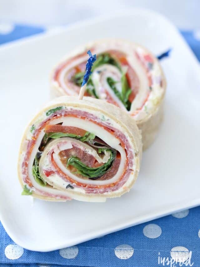 Italian Sub Pinwheel Sandwiches