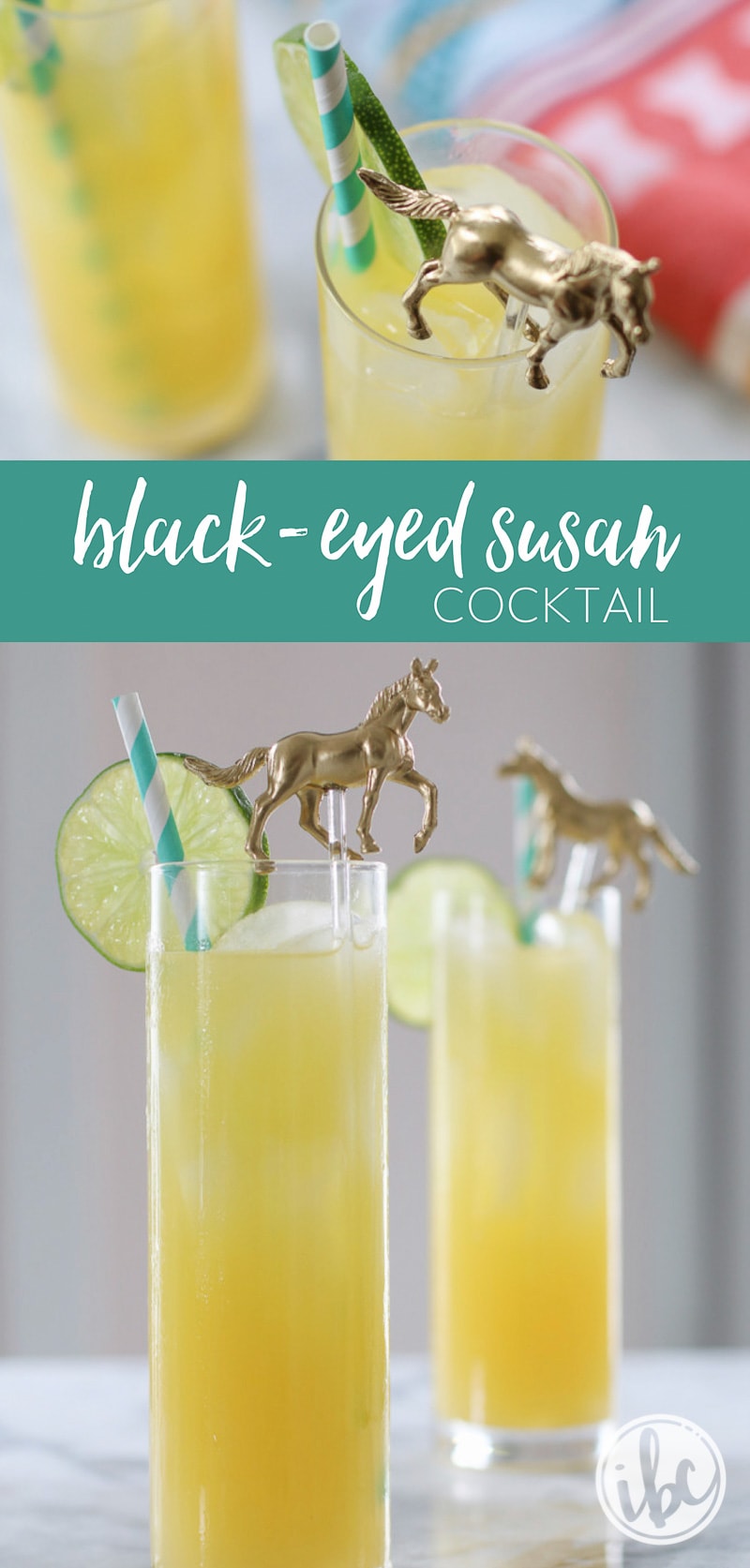 The Black-Eyed Susan Cocktail (the official drink of Preakness) is a bright and citrusy cocktail perfect for the season! #cocktail #preakness #kentuckyderby #derby #recipe #drink